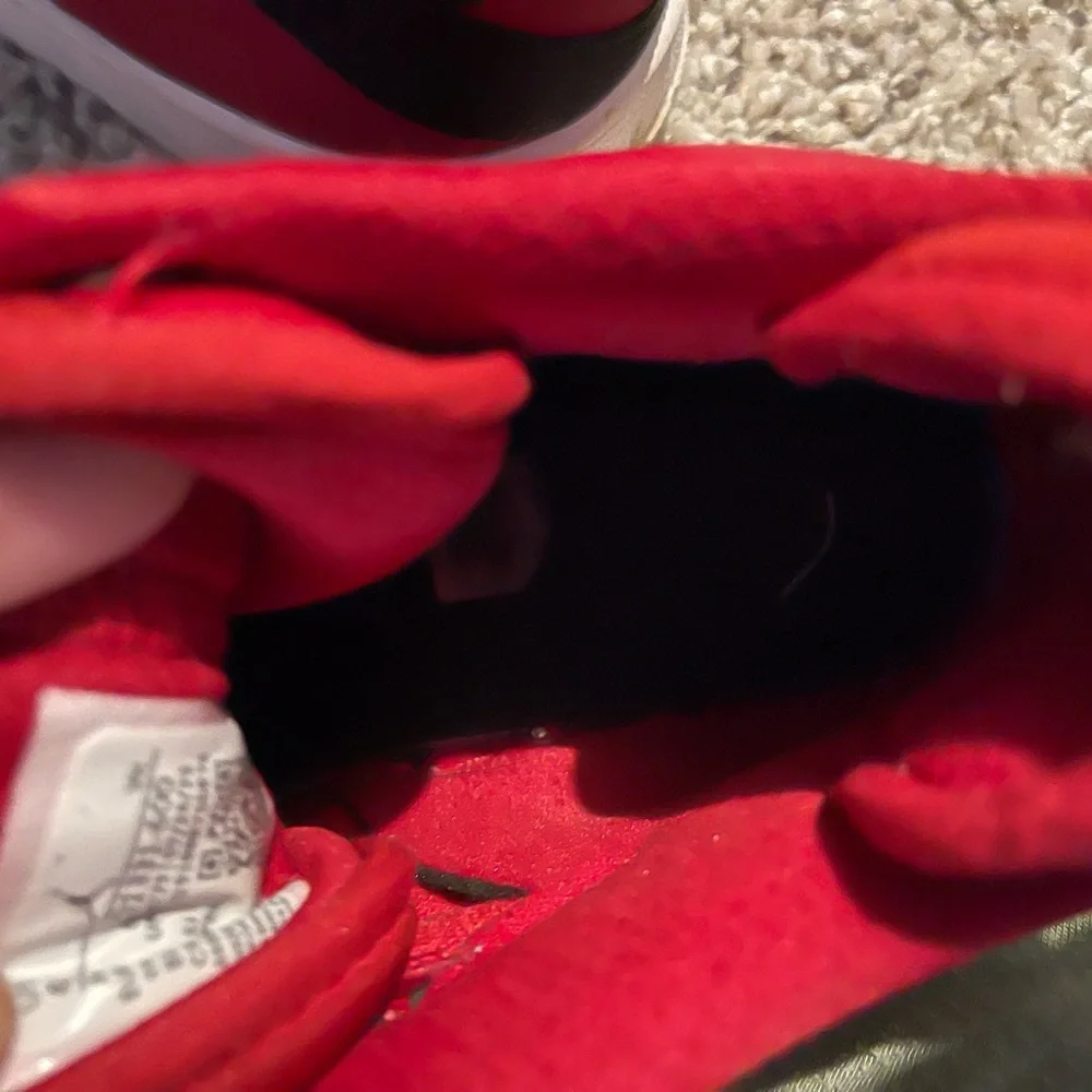 Nike Kids Red High-Top Sneakers Jordan - Picture 15 of 16